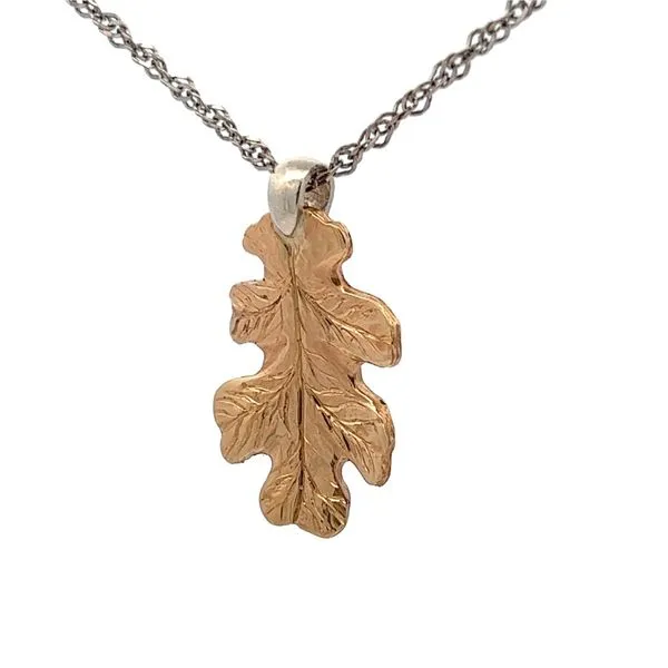 HANDMADE OAK LEAF PENDANT Image 2 Parkers' Karat Patch Asheville, NC