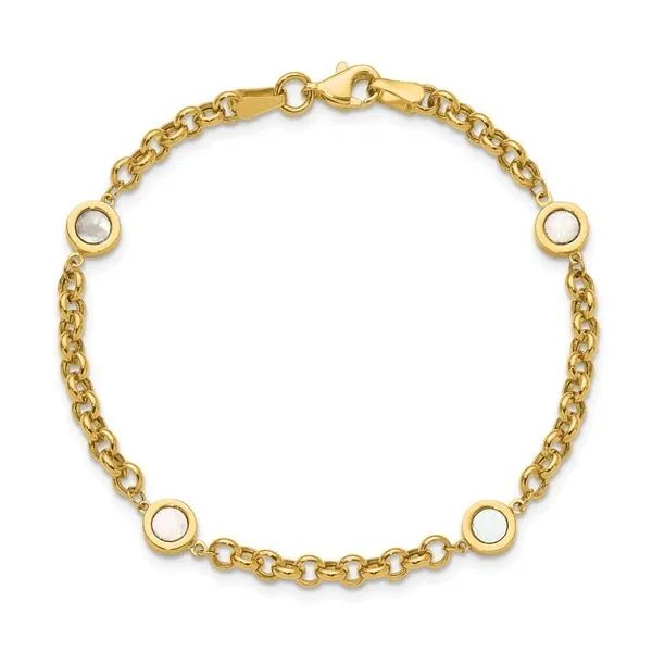 MOTHER OF PEARL BRACELET Image 2 Parkers' Karat Patch Asheville, NC