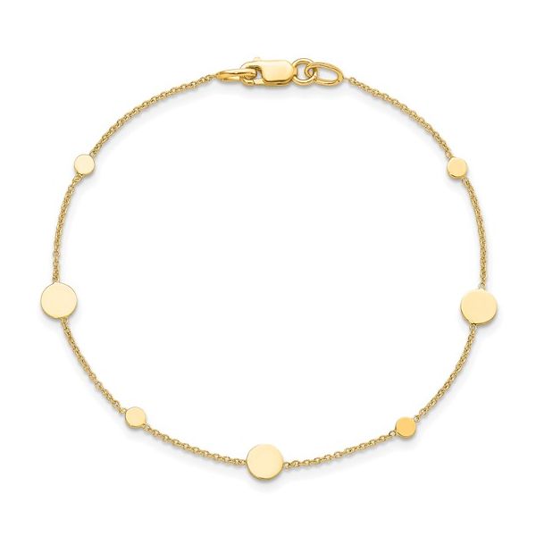 GOLD DISC BRACELET Image 2 Parkers' Karat Patch Asheville, NC