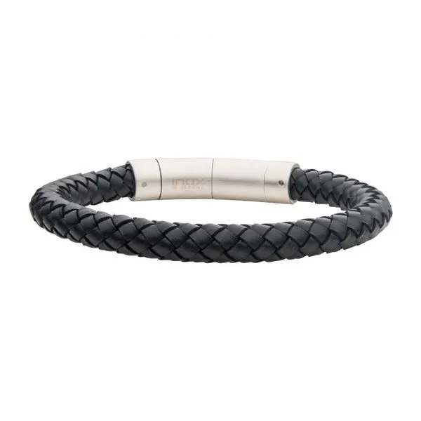 BLACK WOVEN LEATHER BRACELET Parkers' Karat Patch Asheville, NC