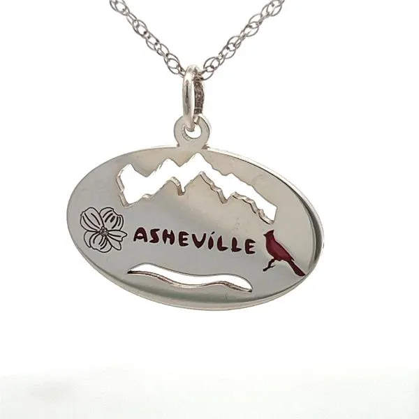 CARDINAL, MOUNTAIN SCENE AND DOGWOOD PENDANT Parkers' Karat Patch Asheville, NC