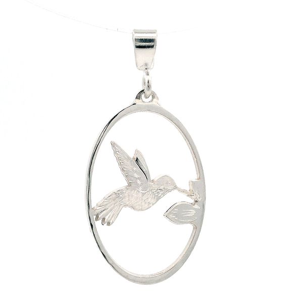 ENGRAVED HUMMINGBIRD PENDANT Parkers' Karat Patch Asheville, NC