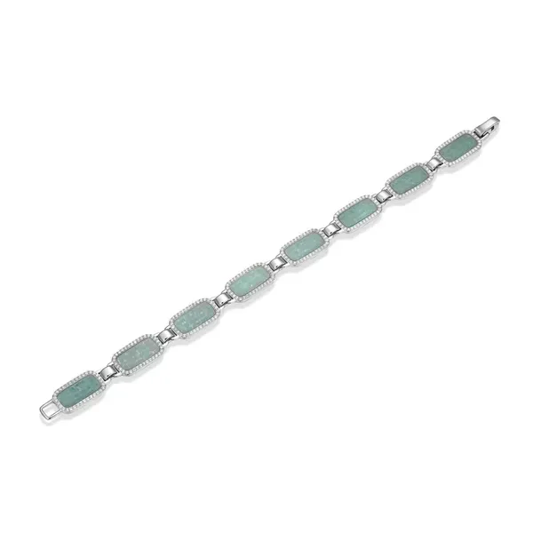 AMAZONITE & CZ BRACELET Image 2 Parkers' Karat Patch Asheville, NC