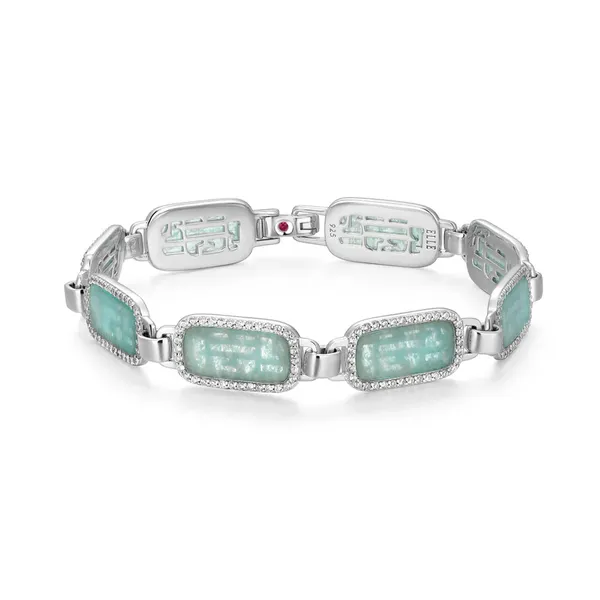 AMAZONITE & CZ BRACELET Parkers' Karat Patch Asheville, NC