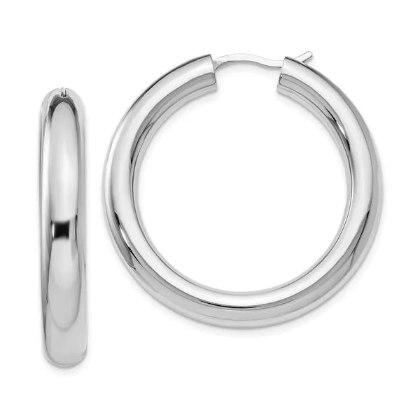 5MM WIDE HOOP EARRINGS Parkers' Karat Patch Asheville, NC