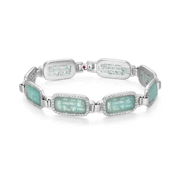 AMAZONITE & CZ BRACELET Parkers' Karat Patch Asheville, NC