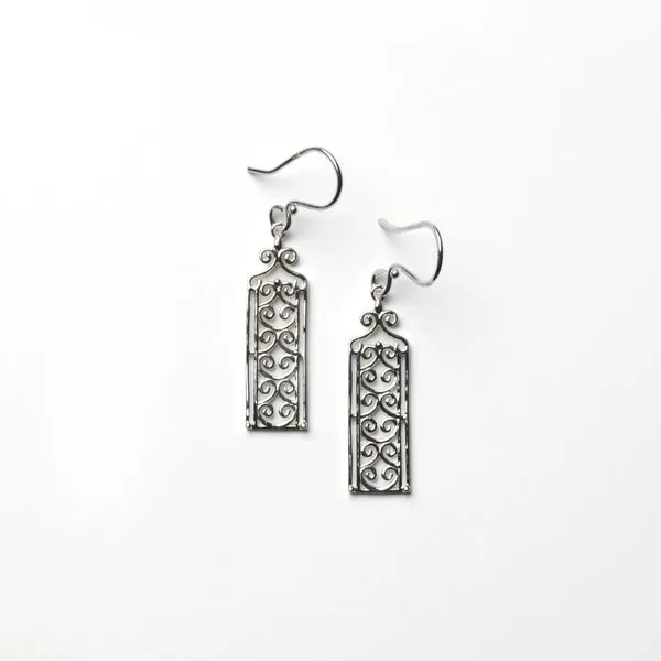 SOUTHERN GATES BILTMOREÂ® JEWELRY STERLING SILVER ALCOVE DANGLE EARRINGS Parkers' Karat Patch Asheville, NC