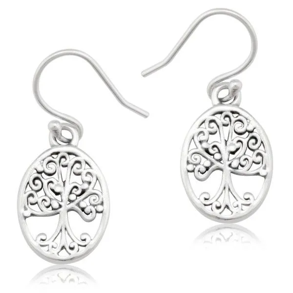 SOUTHERN GATES OVAL TREE DANGLE EARRINGS Parkers' Karat Patch Asheville, NC