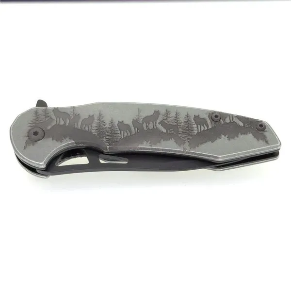 CUSTOM ENGRAVED KNIFE Parkers' Karat Patch Asheville, NC