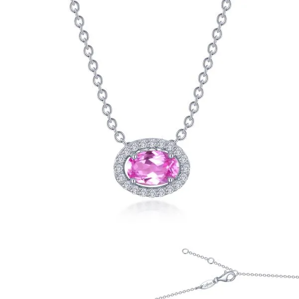 LAFONN LAB PINK SAPPHIRE NECKLACE Parkers' Karat Patch Asheville, NC