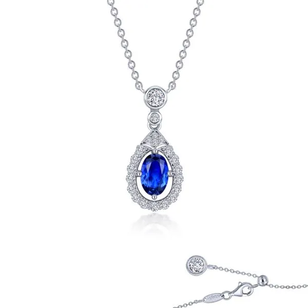LAFONN'S LAB BLUE SAPPHIRE NECKLACE Parkers' Karat Patch Asheville, NC