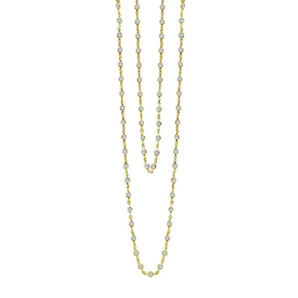 LAFONN'S GOLD PLATED STATION NECKLACE Parkers' Karat Patch Asheville, NC