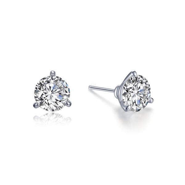 STERLING SILVER THREE PRONG 2ctw STUDS Parkers' Karat Patch Asheville, NC