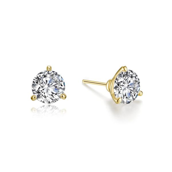 2CTW GOLD PLATED SILVER STUDS Parkers' Karat Patch Asheville, NC