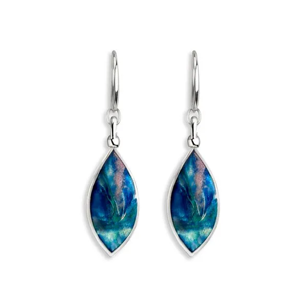 AURORA DOUBLE SIDED MARQUISE SHAPE DANGLE EARRINGS Parkers' Karat Patch Asheville, NC