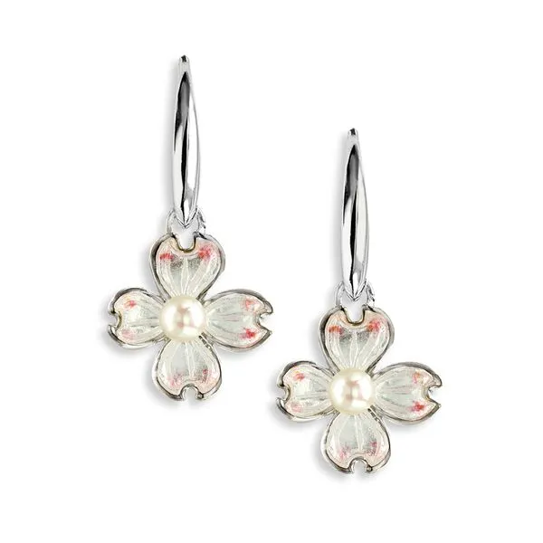 DOGWOOD DANGLE EARRINGS Parkers' Karat Patch Asheville, NC