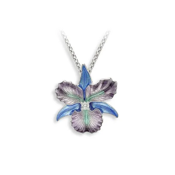 PURPLE & bLUE ORCHID NECKLACE Parkers' Karat Patch Asheville, NC