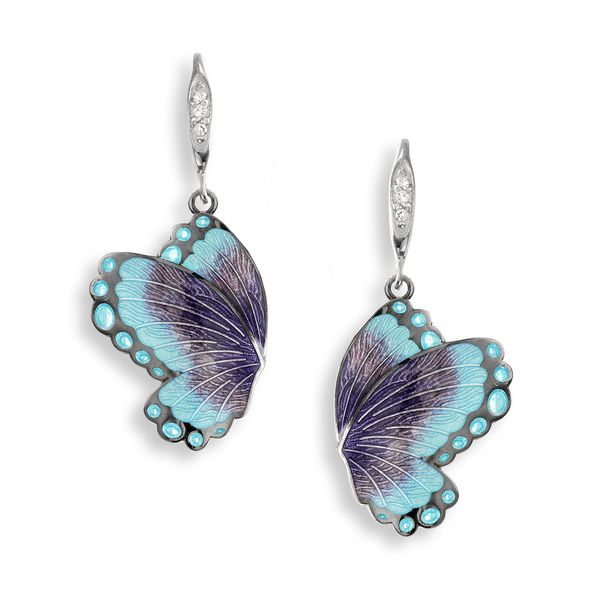 BLUE BUTTERFLY NECKLACE Image 2 Parkers' Karat Patch Asheville, NC