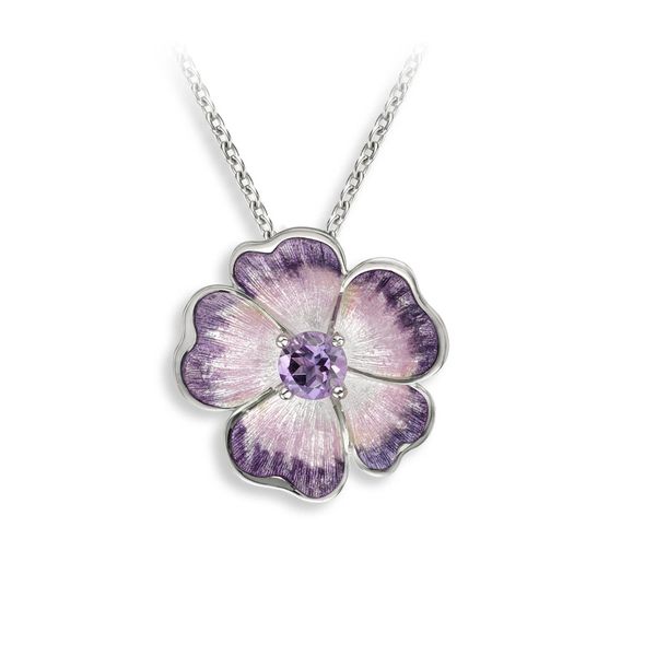 PURPLE FLOWER NECKLACE Parkers' Karat Patch Asheville, NC