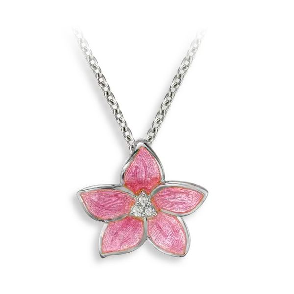 PINK FLOWER NECKLACE Parkers' Karat Patch Asheville, NC