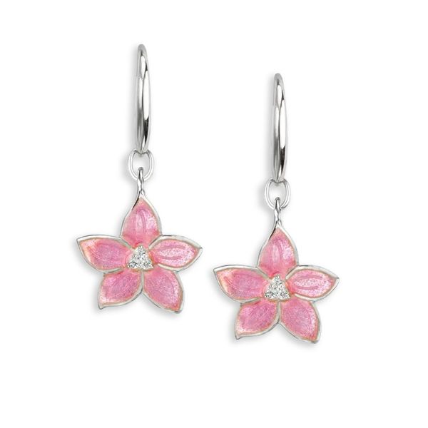 PINK FLOWER EARRINGS Parkers' Karat Patch Asheville, NC