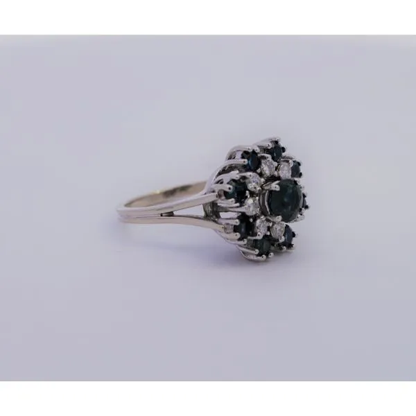 ESTATE SAPPHIRE & DIAMOND RING Image 2 Parkers' Karat Patch Asheville, NC