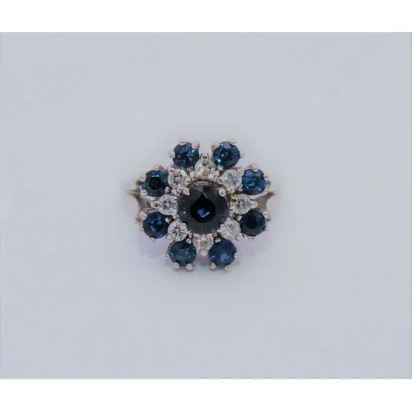 ESTATE SAPPHIRE & DIAMOND RING Parkers' Karat Patch Asheville, NC