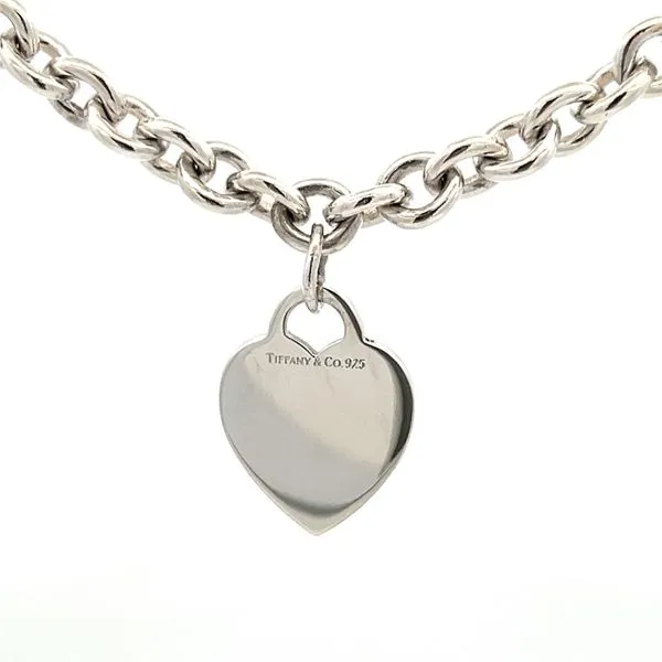 ESTATE TIFFANY & CO HEART CHARM BRACELET Parkers' Karat Patch Asheville, NC