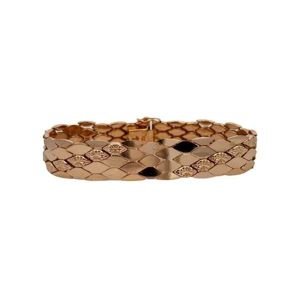 ESTATE 18KY BRICK STYLE BRACELET Parkers' Karat Patch Asheville, NC