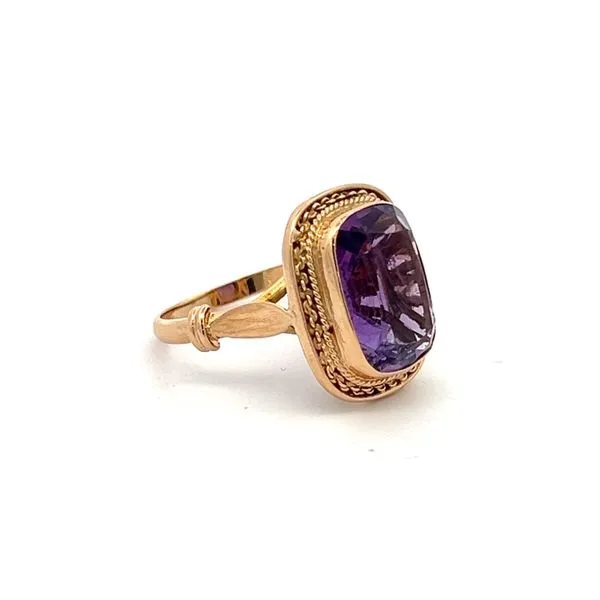 ESTATE AMETHYST RING Image 2 Parkers' Karat Patch Asheville, NC