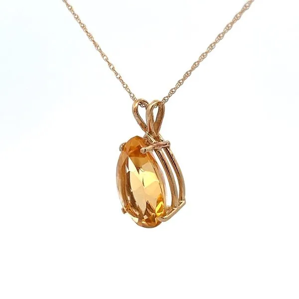 ESTATE CITRINE NECKLACE Image 2 Parkers' Karat Patch Asheville, NC