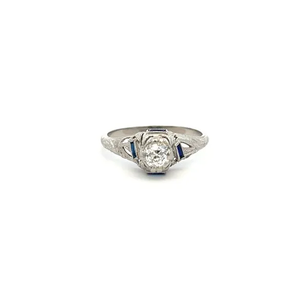 ESTATE PLATINUM VINTAGE RING Parkers' Karat Patch Asheville, NC