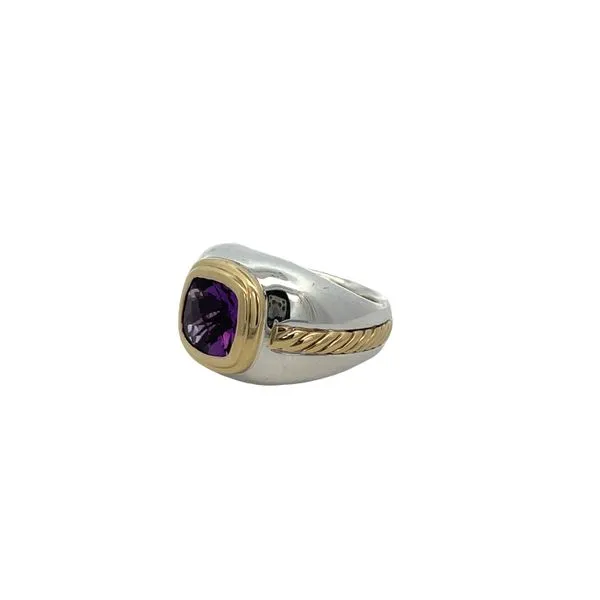 ESTATE D YURMAN AMETHYST RING Image 2 Parkers' Karat Patch Asheville, NC