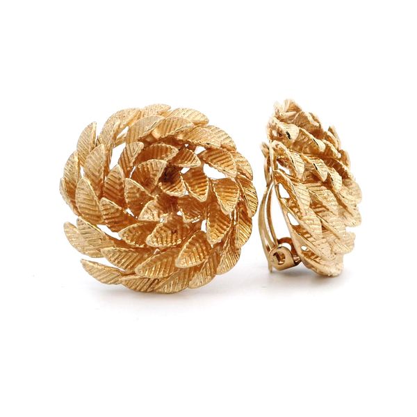 ESTATE FLORAL NON PIERCED EARRINGS Parkers' Karat Patch Asheville, NC