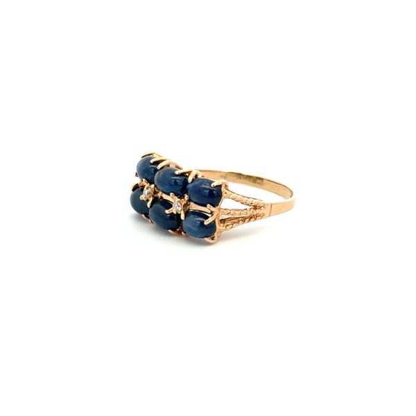 BLUE SAPPHIRE CABOCHON RING Image 2 Parkers' Karat Patch Asheville, NC