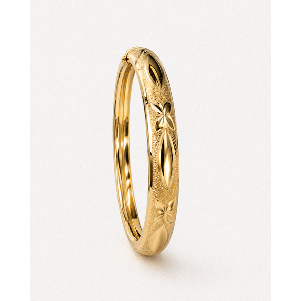 ESTATE 14K HINGED BANGLE Parkers' Karat Patch Asheville, NC