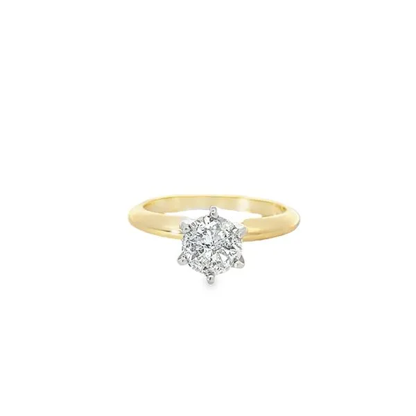 14K Yellow Gold 1.03 Carat Round Brilliant Cut Solitaire Style Engagement Ring Paul Bensel Jewelers Yuma, AZ