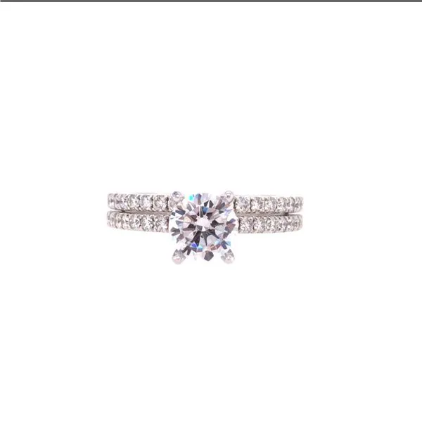14 Karat White Gold Wedding Set Paul Bensel Jewelers Yuma, AZ