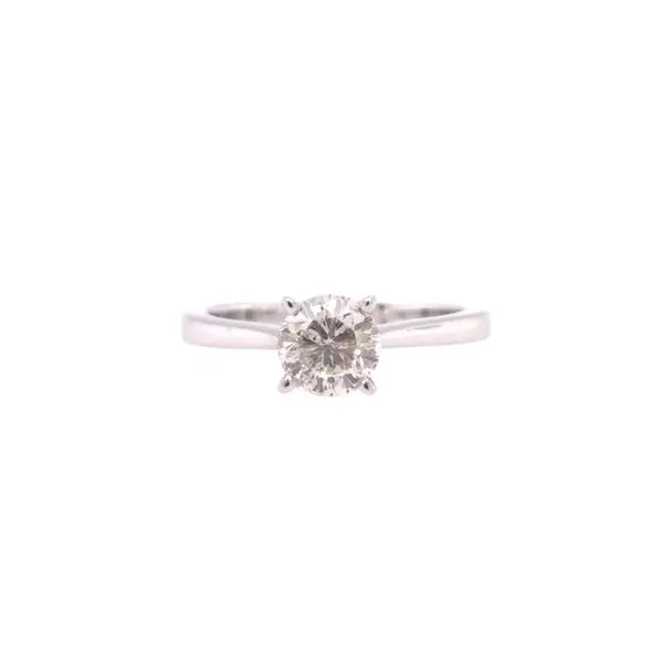 14 Karat White Gold Round Solitaire Engagement Ring Paul Bensel Jewelers Yuma, AZ