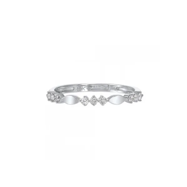 10 Karat White Gold Stackable Diamond Band Image 2 Paul Bensel Jewelers Yuma, AZ