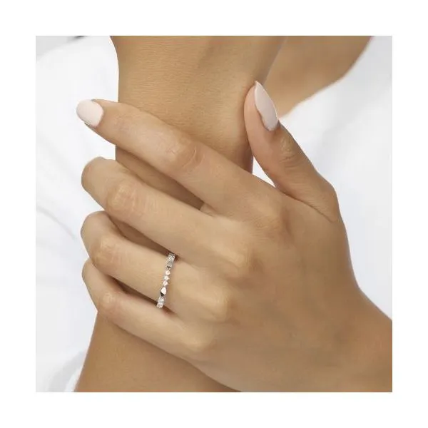 10 Karat White Gold Stackable Diamond Band Image 3 Paul Bensel Jewelers Yuma, AZ