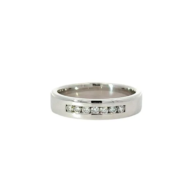 14K White Gold Bensel Made 1/4 ctw Channel Set Diamond Band Paul Bensel Jewelers Yuma, AZ