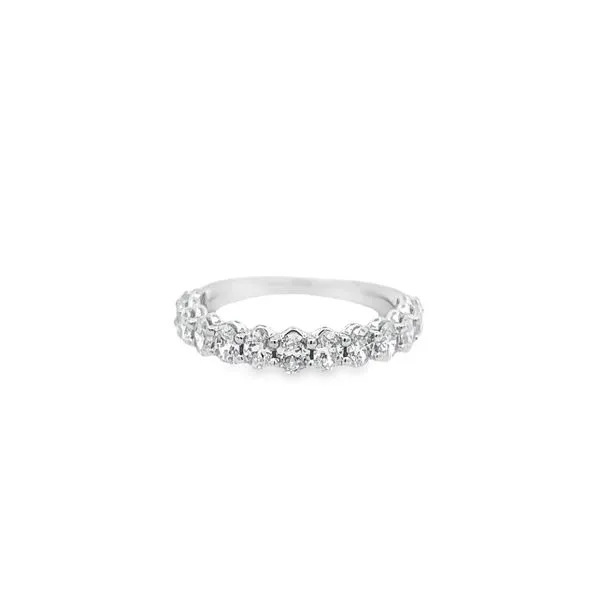 14K White Gold 1.40 ctw Oval Cut Diamond Wedding Band Paul Bensel Jewelers Yuma, AZ