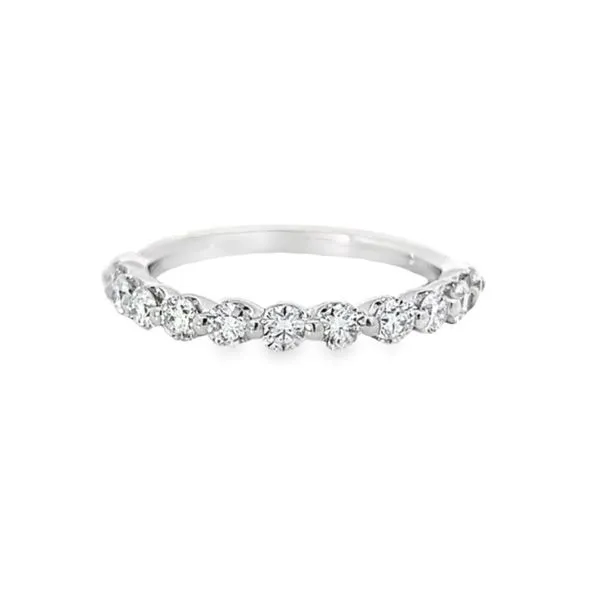 14K White Gold 0.75 ctw Shared Prong Diamond Band Image 2 Paul Bensel Jewelers Yuma, AZ