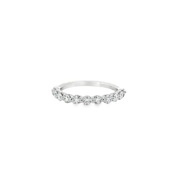 14K White Gold 0.75 ctw Shared Prong Diamond Band Paul Bensel Jewelers Yuma, AZ