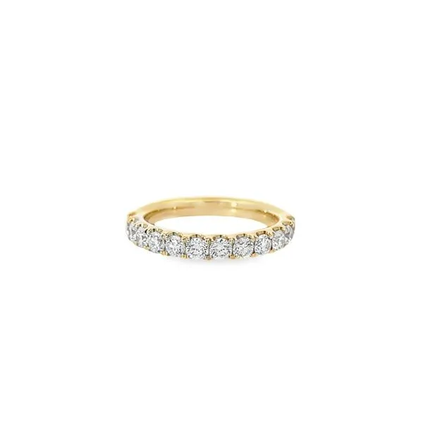 14K Yellow Gold 1 ctw French V-Split Diamond Band Paul Bensel Jewelers Yuma, AZ