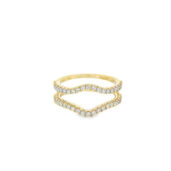 14K Yellow Gold Diamond Contour Ring Guard Paul Bensel Jewelers Yuma, AZ
