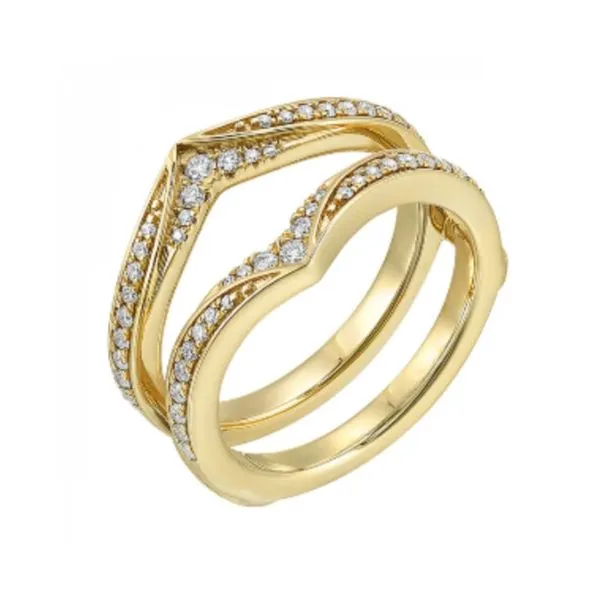 14K Yellow Gold 0.33 ctw Diamond Ring Guard Image 2 Paul Bensel Jewelers Yuma, AZ