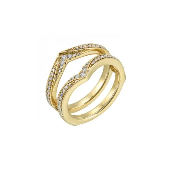 14K Yellow Gold 0.33 ctw Diamond Ring Guard Image 3 Paul Bensel Jewelers Yuma, AZ