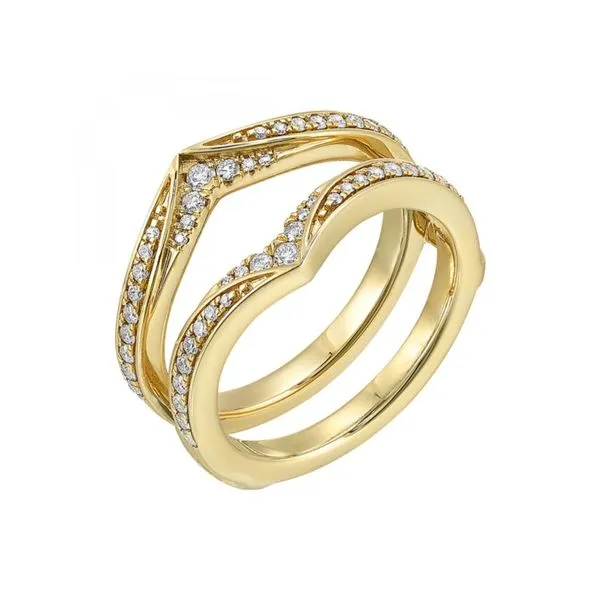 14K Yellow Gold 0.33 ctw Diamond Ring Guard Paul Bensel Jewelers Yuma, AZ